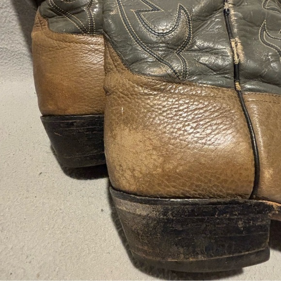 Western Cowboy Men’s Pull On two-tone Boots size 9.5 E - Picture 7 of 15